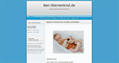 Desktop Screenshot of ben-sternenkind.de